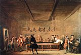 Jean Baptiste Simeon Chardin Canvas Paintings - The Game of Billiards
